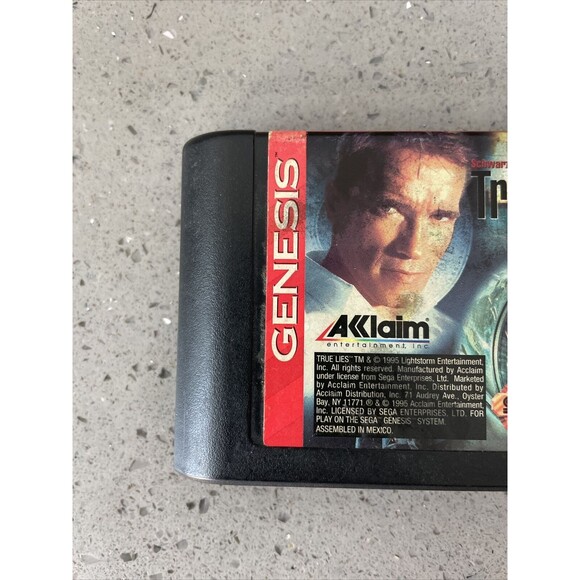 True Lies (Sega Genesis) Authentic Cartridge Video game Vintage - Picture 2 of 8